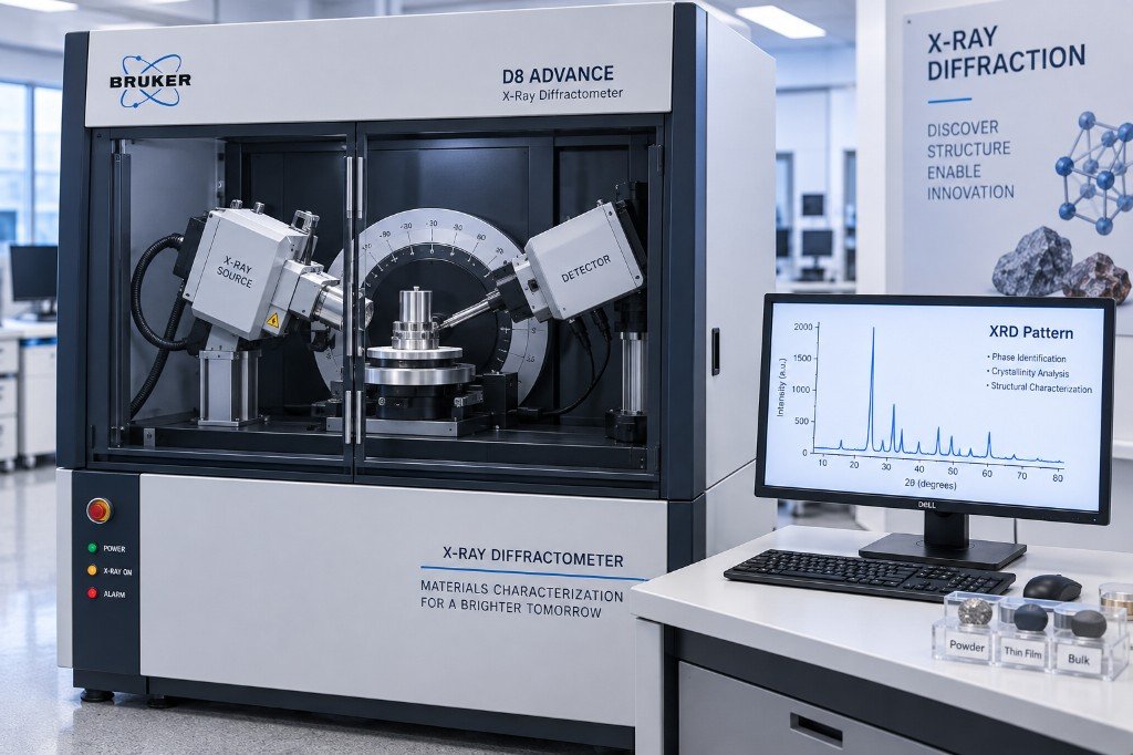 X-ray diffractometer for materials characterization and phase identification